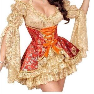 Trashy Lingerie Pirate Corset Costume - Size M